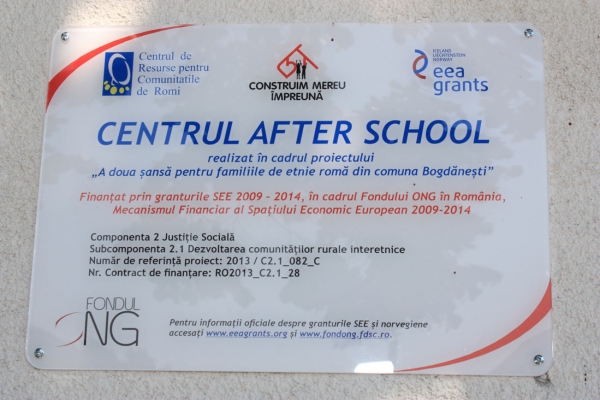 Inaugurare After School localitatea Untesti, comuna Bogdanesti - 14 septembrie 2015